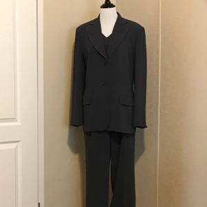 Elite Collection 3pc Black Pinstripe Suit